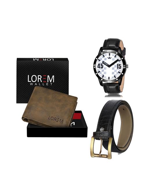belt, wallet & watch combo - 19252407 - Very Small Image - 1