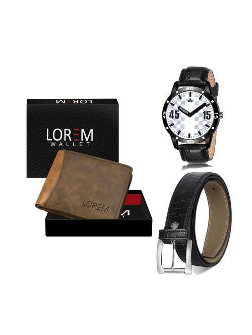 belt, wallet & watch combo - 19252414 - Very Small Image - 1