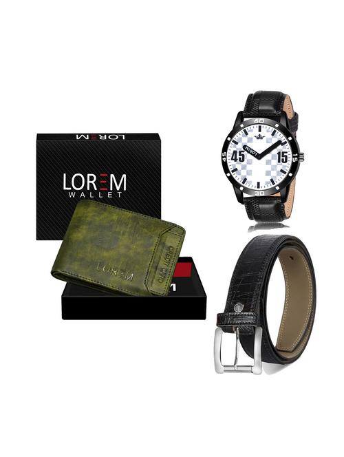 belt, wallet & watch combo - 19252420 - Very Small Image - 1