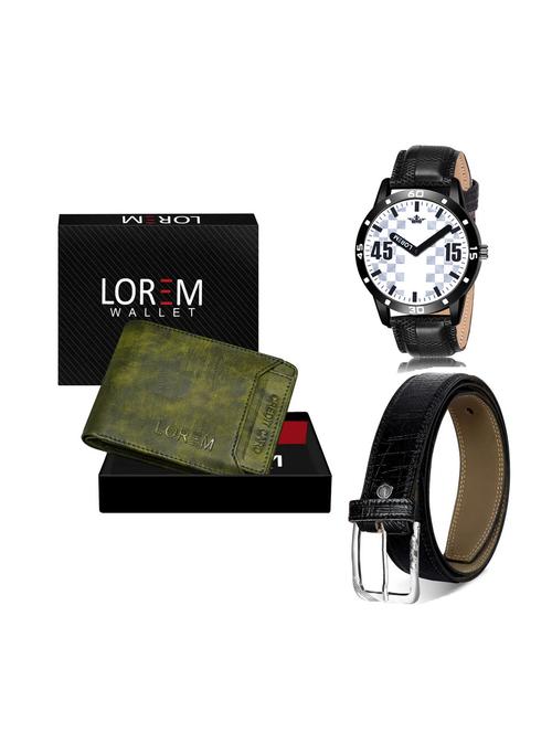 belt, wallet & watch combo - 19252423 - Very Small Image - 1