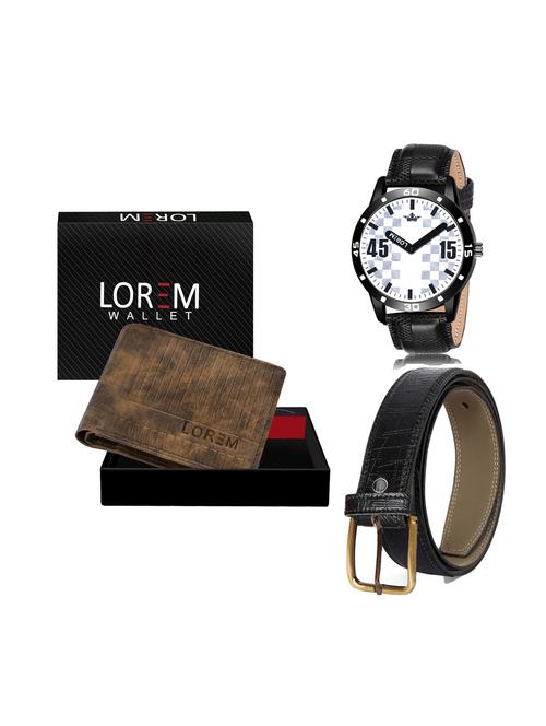 belt, wallet & watch combo - 19252427 - Very Small Image - 1