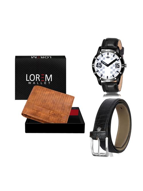 belt, wallet & watch combo - 19252436 - Very Small Image - 1