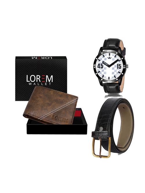 belt, wallet & watch combo - 19252451 - Very Small Image - 1