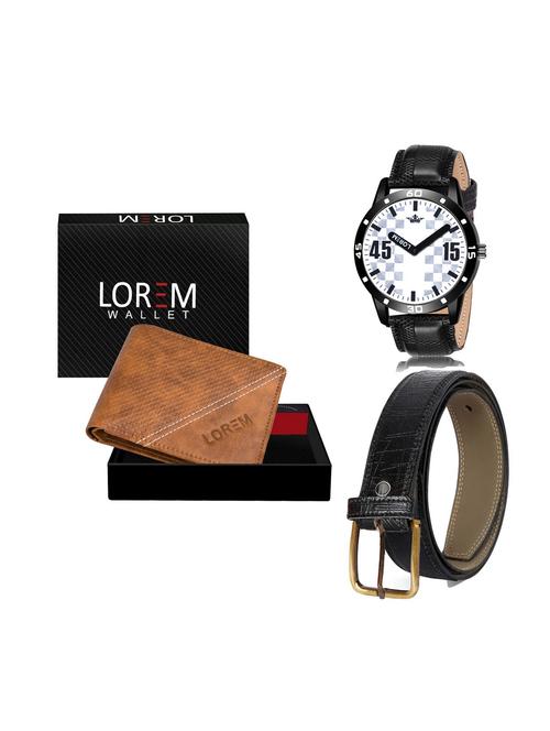 belt, wallet & watch combo - 19252457 - Very Small Image - 1