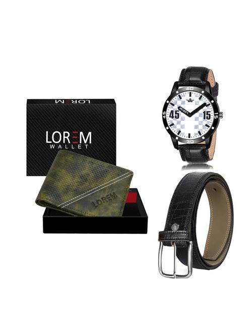 belt, wallet & watch combo - 19252464 - Very Small Image - 1