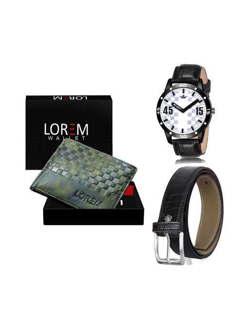 belt, wallet & watch combo - 19252490 - Very Small Image - 1