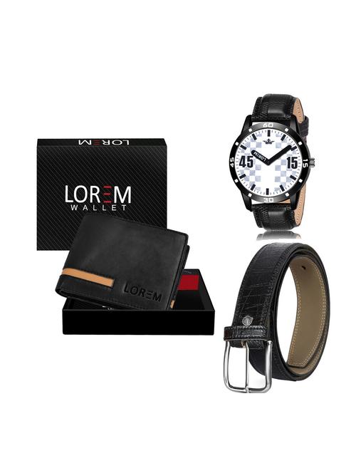belt, wallet & watch combo - 19252512 - Very Small Image - 1