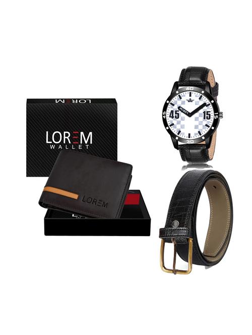 belt, wallet & watch combo - 19252517 - Very Small Image - 1