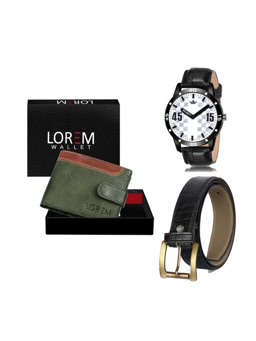 belt, wallet & watch combo - 19252533 - Very Small Image - 1