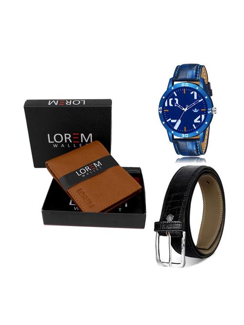 belt, wallet & watch combo - 19252549 - Very Small Image - 1