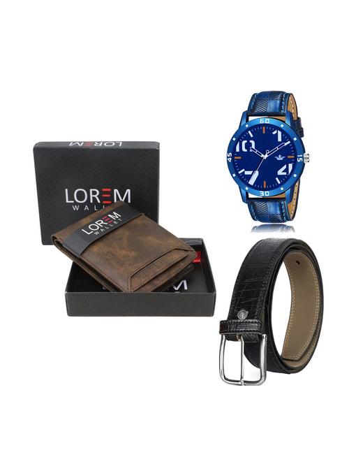 belt, wallet & watch combo - 19252560 - Very Small Image - 1