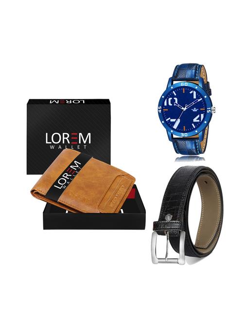 belt, wallet & watch combo - 19252564 - Very Small Image - 1