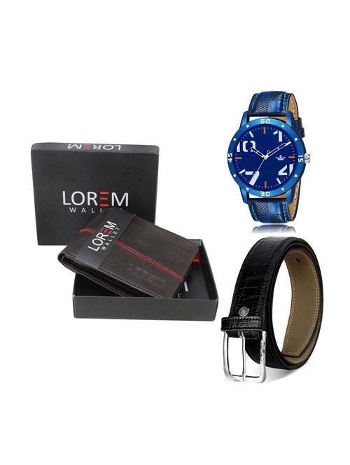 belt, wallet & watch combo - 19252573 - Very Small Image - 1