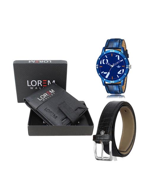 belt, wallet & watch combo - 19252580 - Very Small Image - 1
