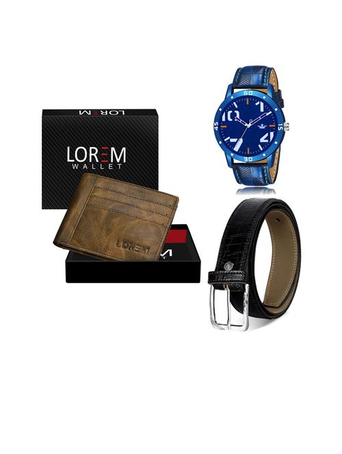 belt, wallet & watch gift combo - 19252645 - Very Small Image - 1