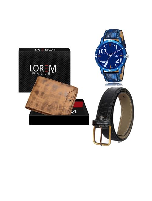 belt, wallet & watch gift combo - 19252655 - Very Small Image - 1