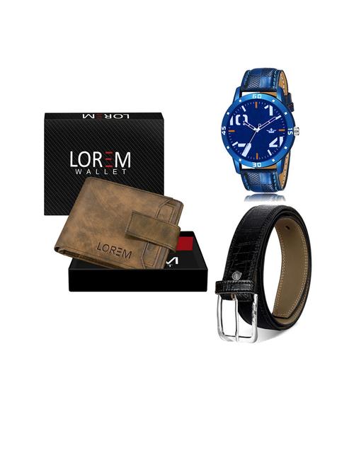 belt, wallet & watch gift combo - 19252669 - Very Small Image - 1