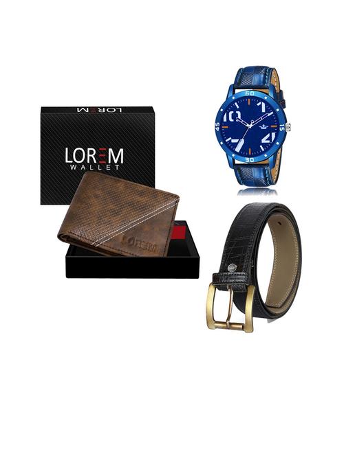 belt, wallet & watch gift combo - 19252719 - Very Small Image - 1