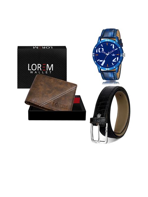 belt, wallet & watch gift combo - 19252723 - Very Small Image - 1