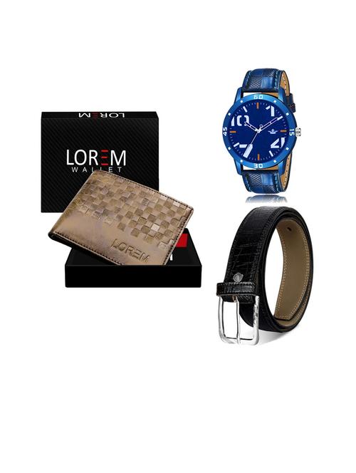 belt, wallet & watch gift combo - 19252747 - Very Small Image - 1