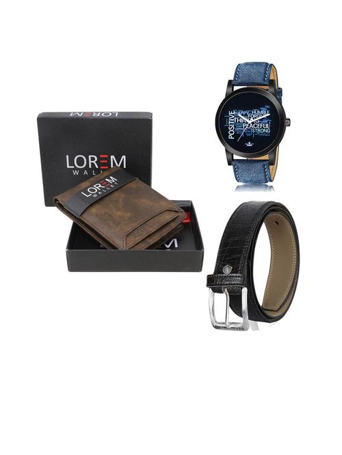 belt, wallet & watch gift combo - 19252832 - Very Small Image - 1