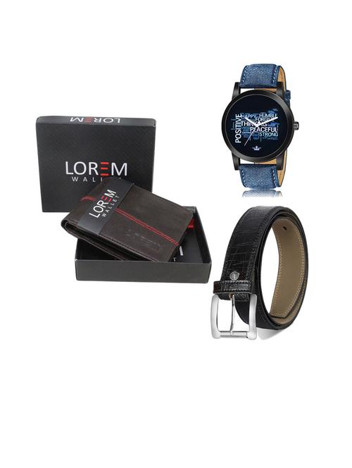 belt, wallet & watch gift combo - 19252840 - Very Small Image - 1