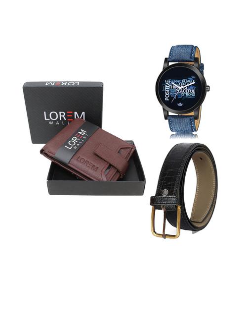 belt, wallet & watch gift combo - 19252853 - Very Small Image - 1