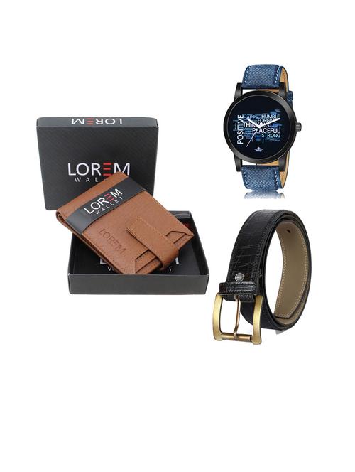 belt, wallet & watch gift combo - 19252857 - Very Small Image - 1