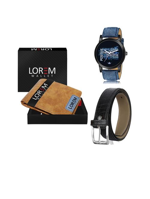 belt, wallet & watch gift combo - 19252868 - Very Small Image - 1