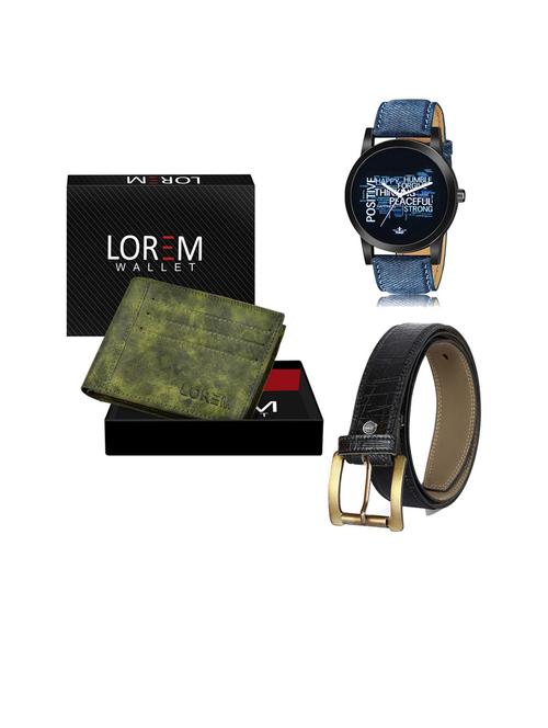 belt, wallet & watch gift combo - 19252899 - Very Small Image - 1