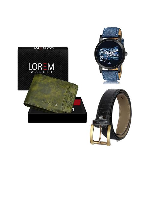 belt, wallet & watch gift combo - 19252959 - Very Small Image - 1