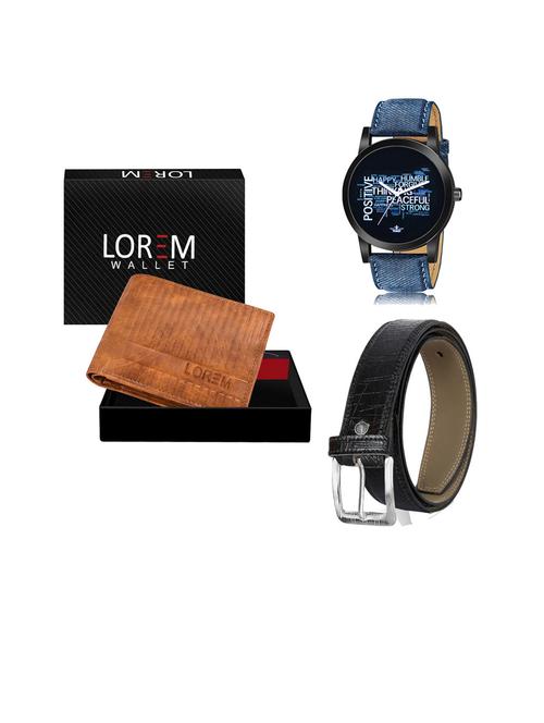 belt, wallet & watch gift combo - 19252976 - Very Small Image - 1