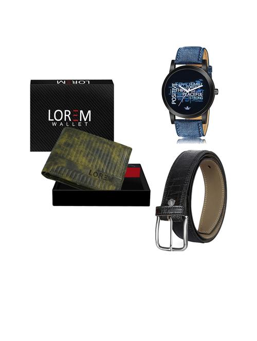 belt, wallet & watch gift combo - 19252980 - Very Small Image - 1