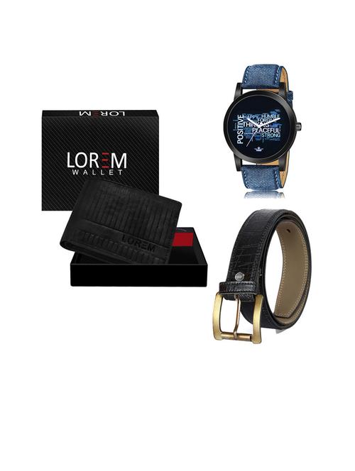 belt, wallet & watch gift combo - 19252983 - Very Small Image - 1