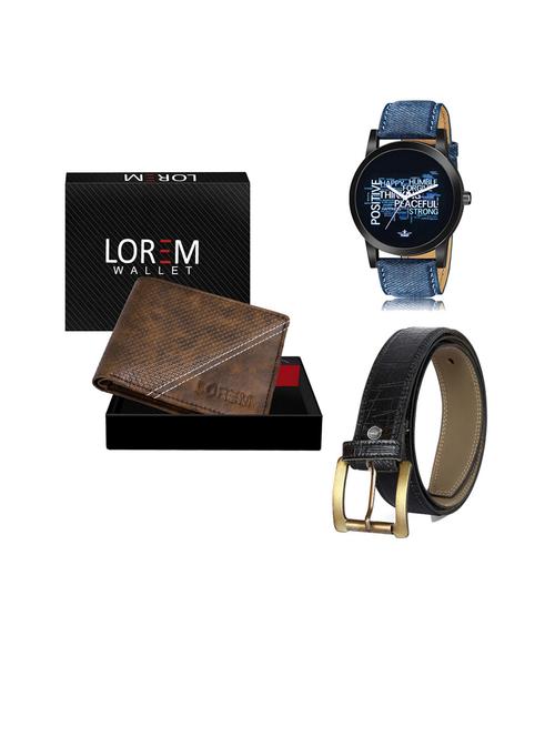 belt, wallet & watch gift combo - 19252989 - Very Small Image - 1
