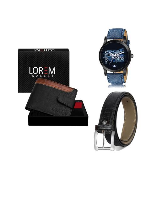 belt, wallet & watch gift combo - 19253068 - Very Small Image - 1