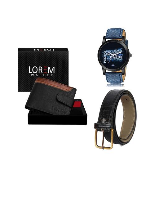belt, wallet & watch gift combo - 19253069 - Very Small Image - 1