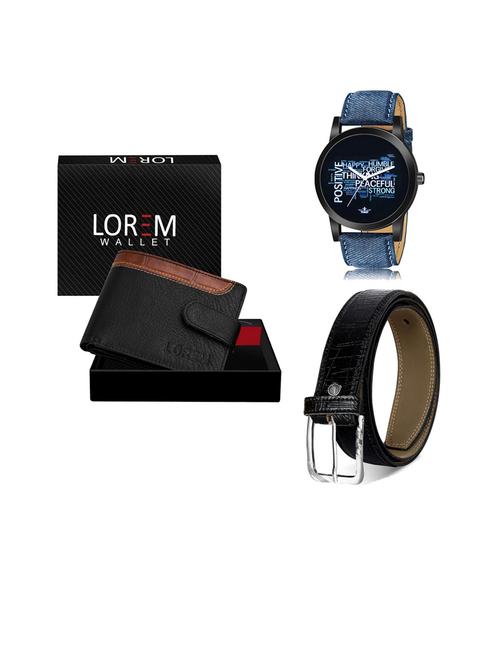 belt, wallet & watch gift combo - 19253071 - Very Small Image - 1