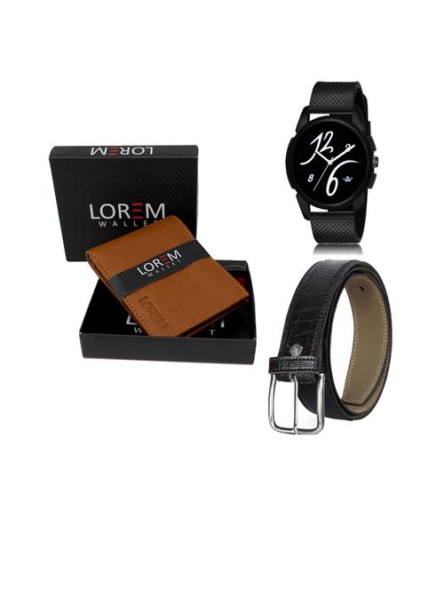 belt, wallet & watch gift combo - 19253088 - Very Small Image - 1