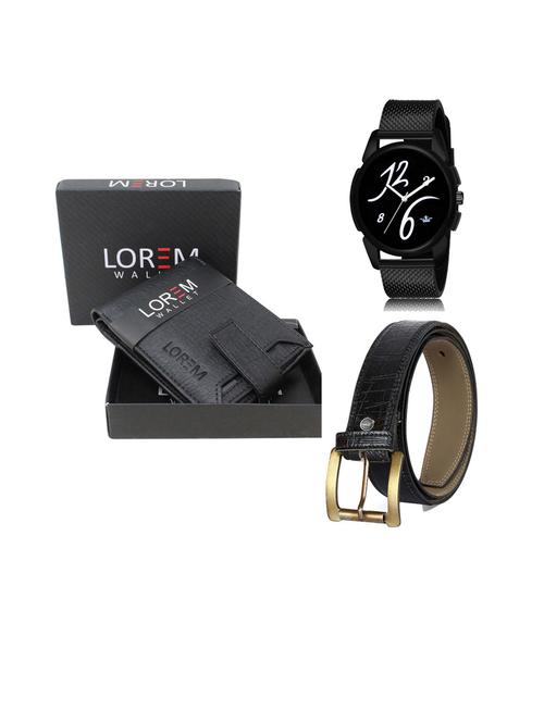 belt, wallet & watch gift combo - 19253115 - Very Small Image - 1