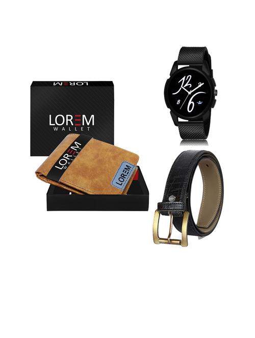 belt, wallet & watch gift combo - 19253133 - Very Small Image - 1