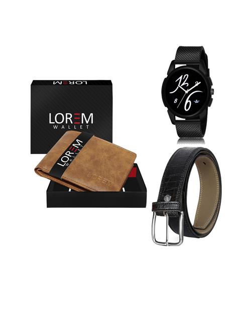 belt, wallet & watch gift combo - 19253148 - Very Small Image - 1