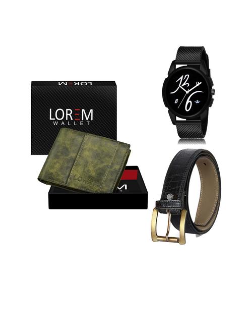 belt, wallet & watch gift combo - 19253175 - Very Small Image - 1
