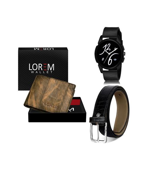 belt, wallet & watch gift combo - 19253191 - Very Small Image - 1