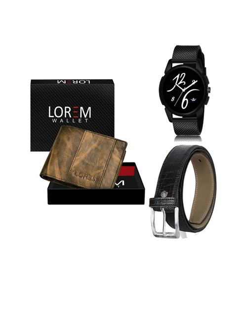 belt, wallet & watch gift combo - 19253192 - Very Small Image - 1