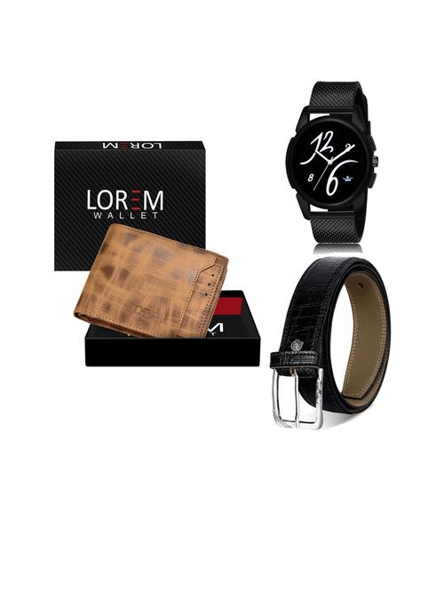 belt, wallet & watch gift combo - 19253197 - Very Small Image - 1