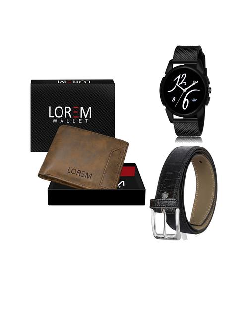belt, wallet & watch gift combo - 19253216 - Very Small Image - 1