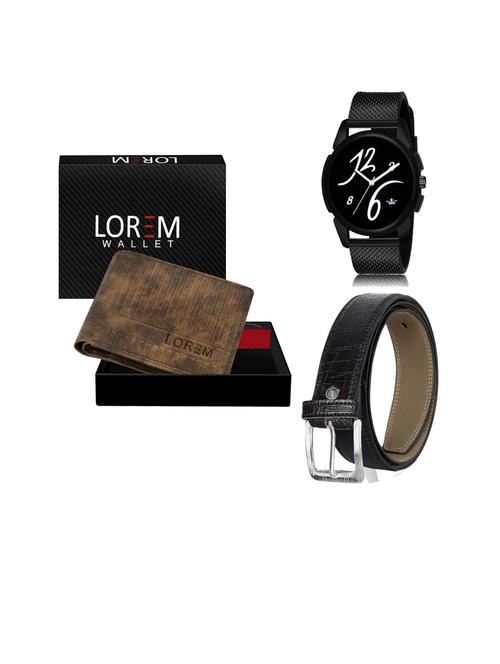 belt, wallet & watch gift combo - 19253240 - Very Small Image - 1
