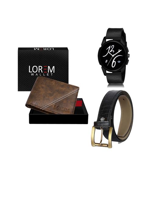 belt, wallet & watch gift combo - 19253259 - Very Small Image - 1