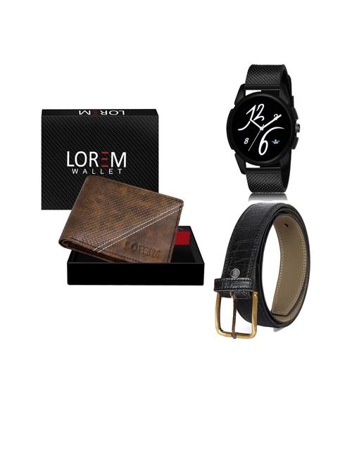 belt, wallet & watch gift combo - 19253261 - Very Small Image - 1